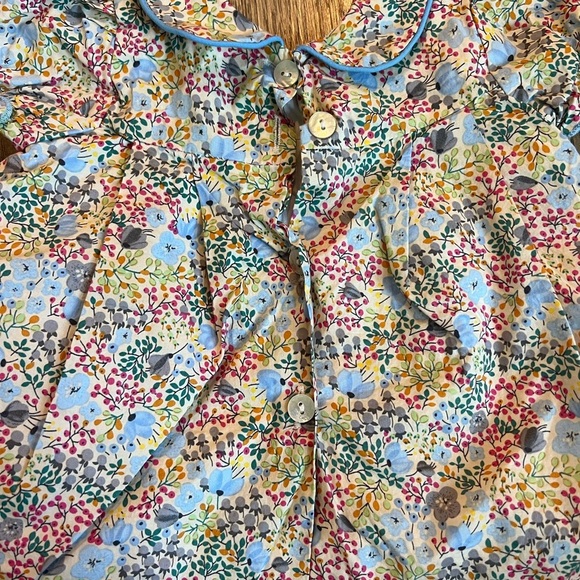 the oaks apparel baby girls 6m floral button back collared dress NWOT - Picture 4 of 5